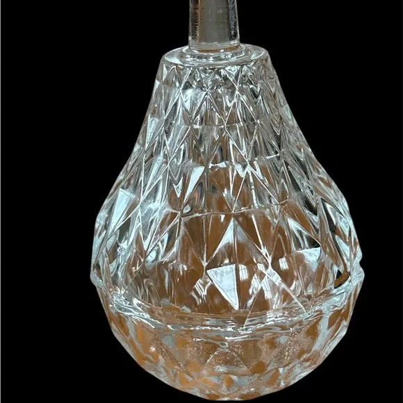 Elegant Italian Crystal Pear Shaped 2 Piece Trinket Dish - Picture 3 of 6